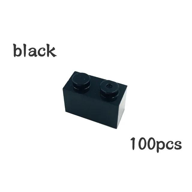 100 шт. DIY 3004 Толстые Строительные Блоки Фигурки из Частиц 1x2 Точки Кирпичик Работает С Образовательной Креативной Конструкцией Leduo Детская Игрушка