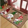 1pc Christmas Dwarf Welcome Door Mat Gingerbread Man Christmas Gift Mat That Perfect for Home and Christmas Decoration Doorways