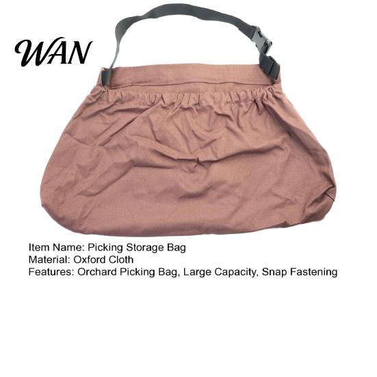 Durable Fruit Picking Tote Storage Bag with Adjustable Straps Orchard Tear-resistant Garden Tear-Resistant Outdoor Foraging for Fruits Vegetables And