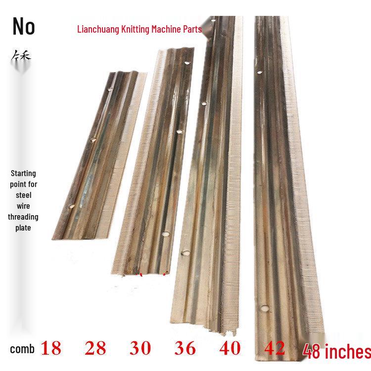 Аксессуары для ручной вязальной машины: Доска для нанизывания, Гребни, Доска и гребень для набора петель, Щетка для подачи пряжи, Поворотная доска, Вилка для закрытия петель.