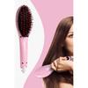 FLQUE Electric Hair Straightener Comb Fast Hair Straightener Practical Pink Hair Dryer Comb