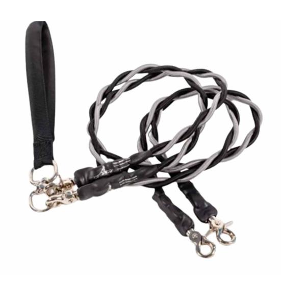 Двойной банджи-поводок для собаки, вращающийся на 360 градусов, не запутывающийся, двойной поводок для двух собак, амортизирующий банджи-поводок для прогулок и тренировок для маленьких, средних и крупных собак