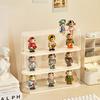 Стеллаж-дисплей для blind box, ручная работа, прозрачная акриловая коробка с крышкой, защищающая от пыли, штабелируемая, мультяшная