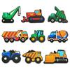 9 шт. мультяшные экскаваторы из ПВХ, подвески для обуви для аксессуаров для обуви