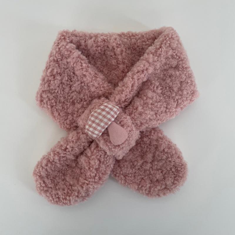 Корейский мультяшный гриб Детский шарф: Унисекс, Утолщенный перекрестный шарф-воротник