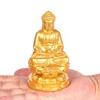 Resin Sakyamuni the Buddha Statue Founder of Buddhism Resin Sculpture Home Room Office Feng Shui Decoration Statues 4.12 In
