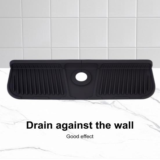 Силиконовый коврик для крана, обернутый вокруг смесителя, защита от брызг, сухая сушилка для кухни, ванной комнаты, столешницы, складной поддон для слива, многоцелевая раковина