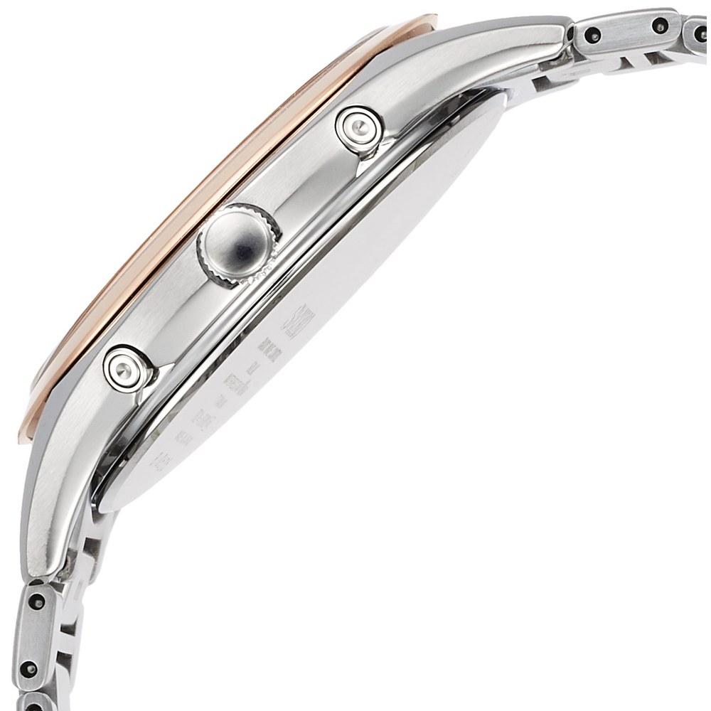 Seiko DOLCE SADZ200 Мужские Солнечные Радиоуправляемые Наручные Часы Полностью Автоматический Календарь Водонепроницаемость 10 АТМ Серебристый Розовое Золото Титановый Циферблат Браслет