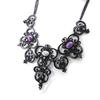 NOA [I2237] - Дизайнерское колье "Sissi" фиолетово-черный