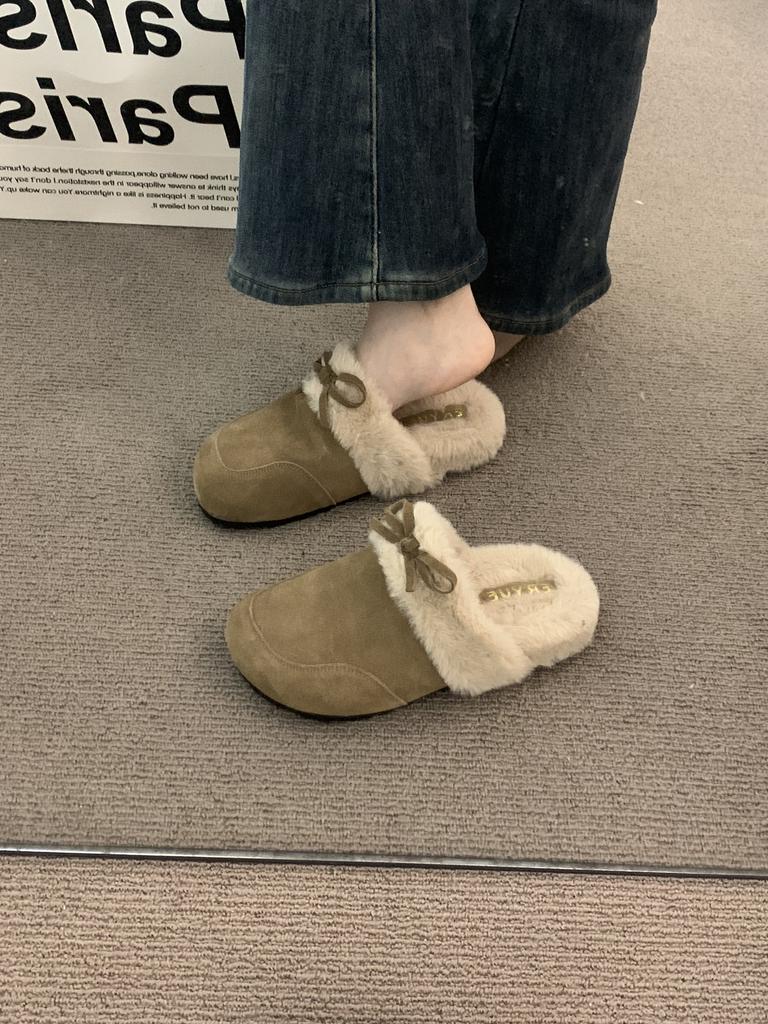 Версия из мягкой кожи~ матовая и бархатная головка сумки Boken тапочки для женщин для ношения осенью и зимой обувь из хлопка для вечера на платформе с толстой подошвой теплая