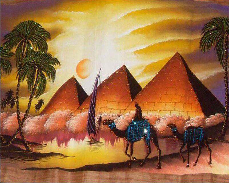 Алмазная вышивка египетские пирамиды животное верблюд полная квадратная вышивка крестиком Алмазная вышивка волк Алмазная мозаика Вселенная домашний декор