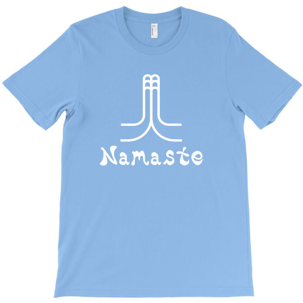 Namaste T Shirt Print For Man Short Sleeved Tees Pre Cotton Tops Short Sleeve Tees The