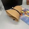 Wide Brim Women's Straw Hat Foldable Visor Cap Fashion Straw Bucket Hat  Vacation