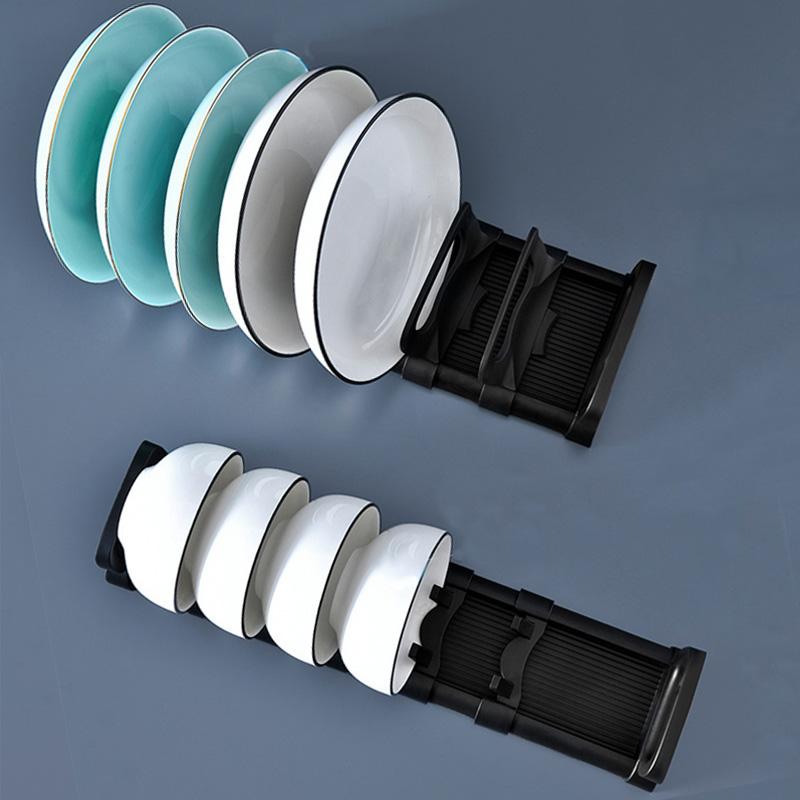 Кухонная стойка для хранения посуды, шкафчики, органайзеры для ящиков, держатель для тарелок, подставка для мисок, регулируемые органайзеры для посуды, кухонные аксессуары