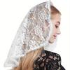 Lace Mantilla Church Veils For Women Traditional Spanish Latin Mass Head Covering Catholic Veil Bridal Veils Wedding Headdress