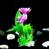 for Fish Tank Decor Beautiful Plasitc Water Grass Artificial Lotus Lotus Ornaments Aquatic Flower