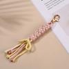 Multi-purpose Cotton Rope Key Chains Colorful Braided Cotton Rope Keychain Large Zipper Puller Handmade Ornament