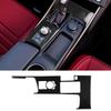 For Lexus IS250 2013- Car Gear Shift Panel Decoration Cover Trim Sticker Decal Auto Interior Accessories Real Carbon Fiber