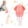 Детская игрушка: танцующий осьминог, электрические игрушки-антистресс для малышей, светящиеся игрушки-ползунки, игры для детей, домашние животные (кошка).