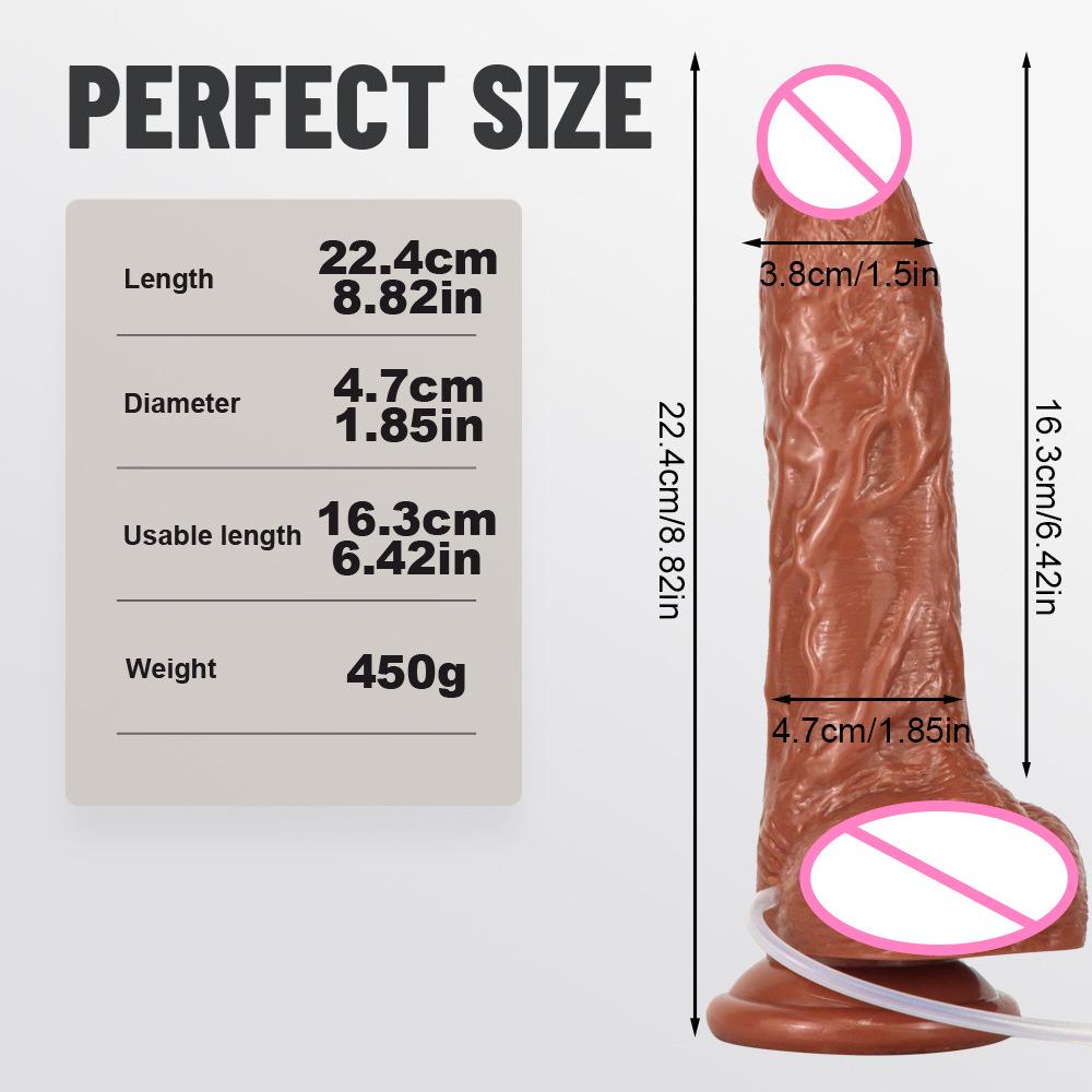 Water Spray Simulation Penis Female Climax Jet Imitation Ejaculation Masturbation Device PVC Dildo Sexy Adult Sex Product