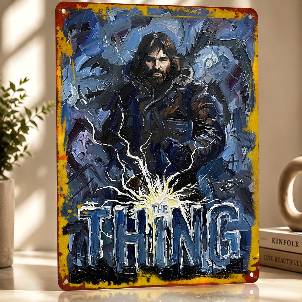 The Thing Movie Metal Poster Perfect Gift for Fans Lovers Personalized Wall Art Metal Sign for Living Room Interior Decoration