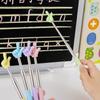 Telescopic Rod Teaching Pointer Finger Design Whiteboard Hand Pointer  School Office Supplies