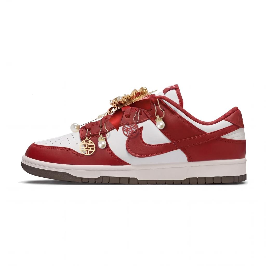 Nike Dunk Wedding Shoes, Love Forever, New Chinese Style, Chinese Style Low top Skateboard Shoes Unisex Red IQ9793-020(Team1994-)