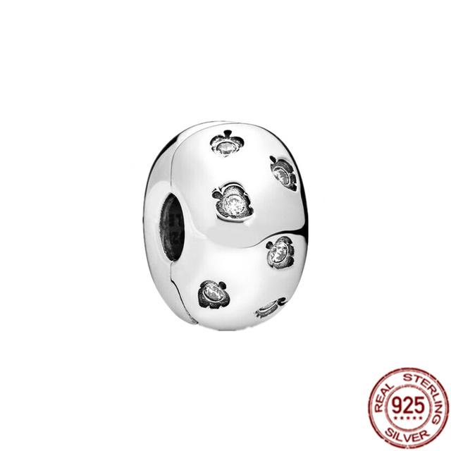 Band Of Hearts & Pav éStarfish Зажим в виде ракушки, подвеска из стерлингового серебра 925 пробы, подходит для оригинального модного браслета, ювелирные изделия своими руками, подарок