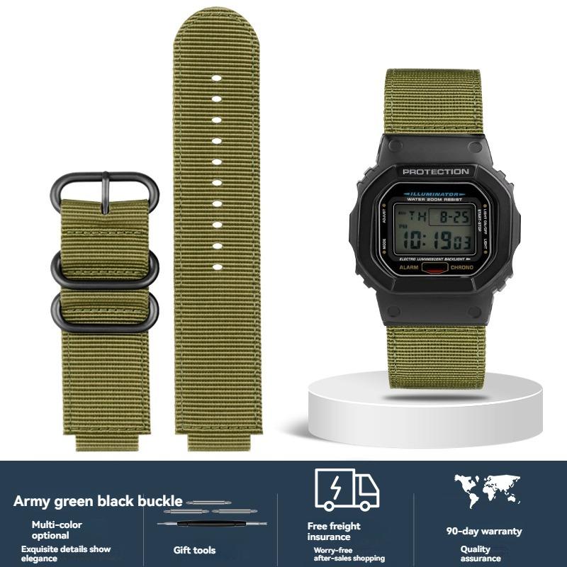 16-мм нейлоновый холщовый ремешок для Casio G-SHOCK GW6900/DW5600/GW-B5600/GM-5600/GA110/GA 2100, сменный ремешок для часов для активного отдыха