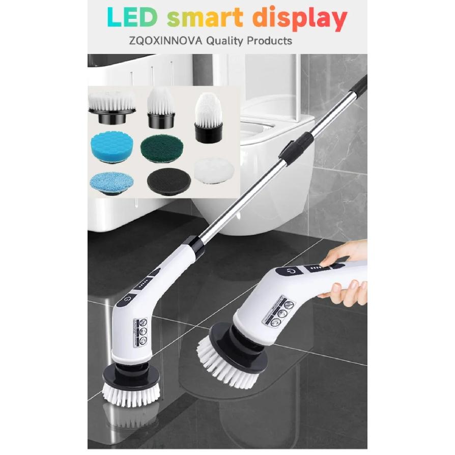 Household Cordless Spin Scrubber Multipurpose Cleaning Brush Kitchen Gadgets Hair Brushes Bathroom Broom Toilet Electric Mops