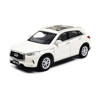 Paudi Model Масштаб 1/64 Модель автомобиля Infiniti QX50 2018, Белый, Готовое изделие, для коллекции