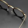 Protection Durable Portable Round Eyeglasses Computer Goggles Anti-Blue Light Glasses Metal Frame