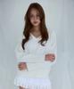 ROSEFRANTZ Fur V-Neck Knit [Ivory]