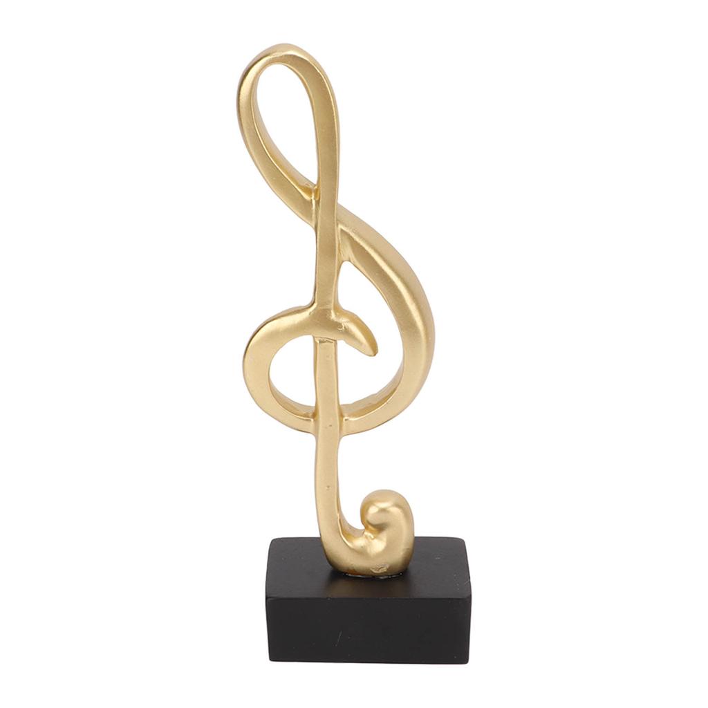Music Note Sculpture Music Note Shape Elegant Simple Resin Music Note Table Sculpture for Office