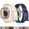 Nylon Loop Strap for Apple Watch Bands 44mm 40mm 45mm 41mm 49mm 42mm 38mm Correa Bracelet iWatch Series 3 Se 4 5 6 7 8 9 Ultra 2