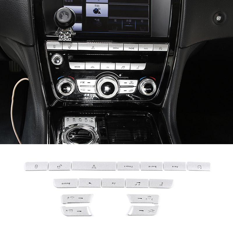 For Jaguar XF XJ 2010-2019 Car Modification Interior Central Control Shift Panel Button Decoration Sticker Car Accessories NN56