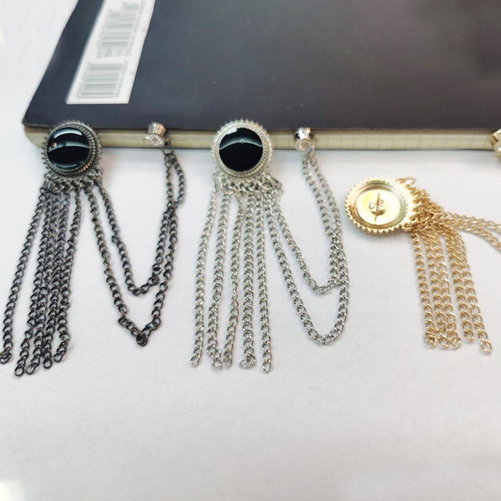 Ретро-брошь в стиле ВМС, винтажная цепочка с кисточками и стразами, брошь для школьной моды, декоративная булавка для шляп, сумок, пальто