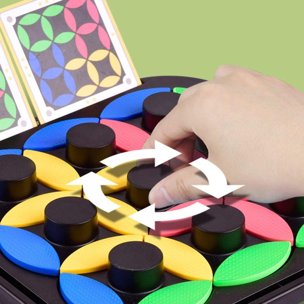 Brain Teasers Tangram Educational Toys Interactive Color Matching Board Game Boys Girls