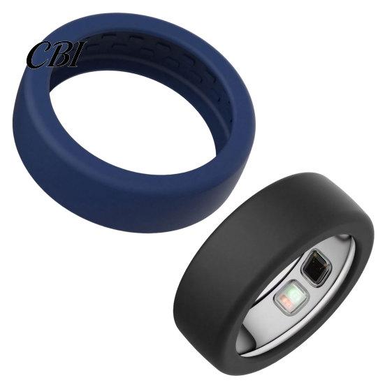 Outdoor Activity Ring Case 2 Pcs Silicone Protector for Oura Ring5, Ultra-Thin Smart Sleeve, Scuff Guard Scratch Resistant Waterproof All Round Daily