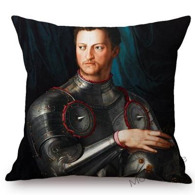Home Decor Art European Oil Painting Poseidon Venus Sofa Throw Pillow Case Florentine Style Agnolo Bronzino Linen Cushion Cover