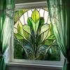 Stained Glass Static Window Film Privacy Protection Sun Blocking Glass Cling Waterproof PVC Home Office Bathroom Window Covering Film