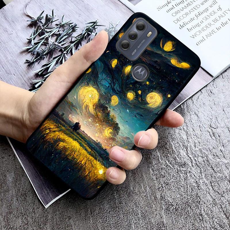 Эстетический чехол для телефона «Звездное небо» для Moto G84 G22 G32 G42 G52 G62 G53 G72 G60 G60S G100 G10 G20 G30 G13 G50 G 5G G Pure