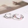 Подарок на день рождения, подарок лучшему другу, модные женские ювелирные изделия, аксессуары, корейский стиль, ювелирные изделия из цинкового сплава, кошачье кольцо-сережка