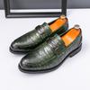 Large Size Men's Foot Cover Pointed Leather Shoes Fashion Dress Business Casual Shoes British Style Loafers Men's Shoes