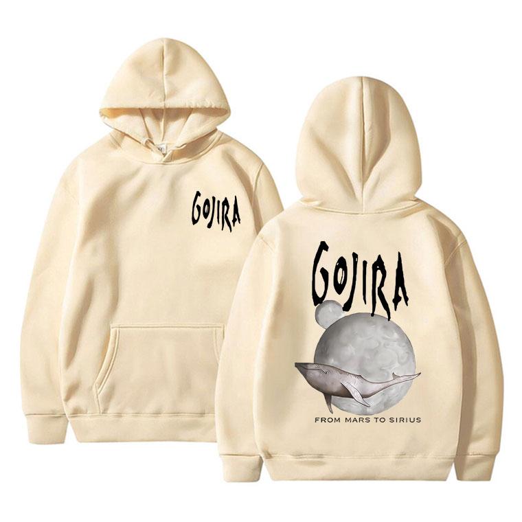 Франция Метал-группа Gojira From Mars To Sirius Flying Whales Музыкальный Альбом Графическая Толстовка Мужская Мода Винтажный Пуловер Спортивный Костюм