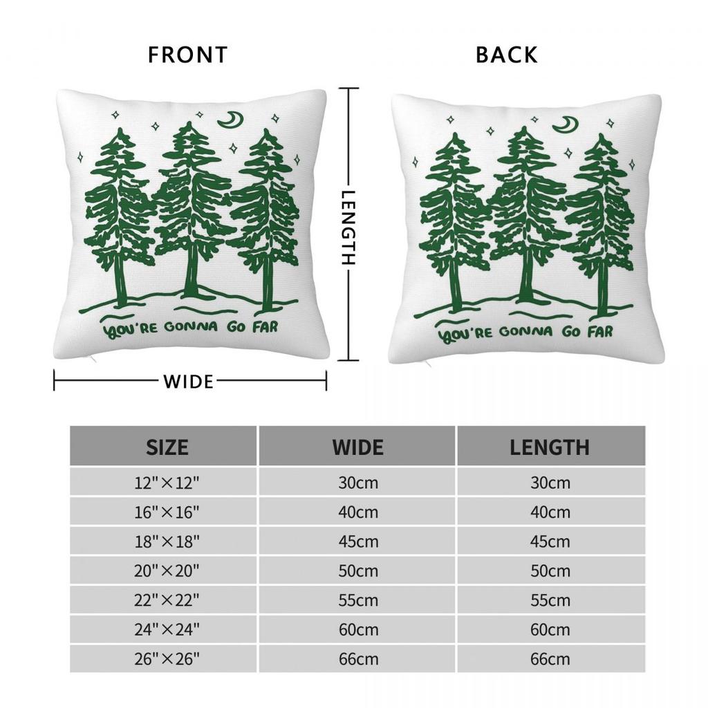 Noah Kahan You'Re Gonna Go Far Square Pillowcase Polyester Linen Velvet Creative Zip Throw Pillow Case Sofa Seater Cover 45X45