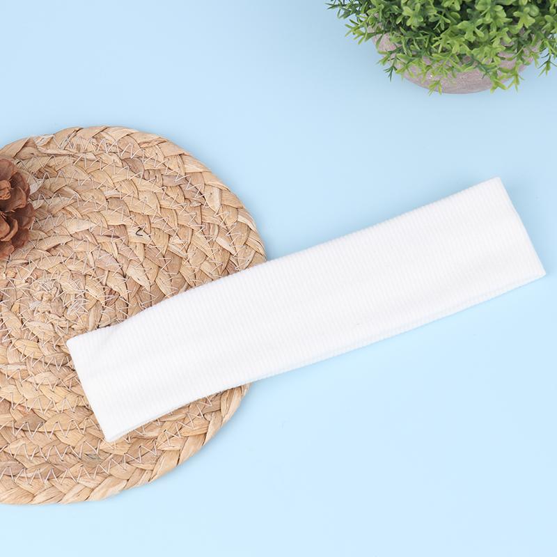 Women Solid Color Elastic Headband Soft Sports Yoga Sweatband Headwrap Wide Makeup Hairband Simple Hair Accessories