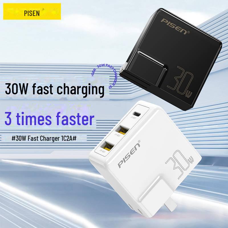 PISEN PD30W Быстрое зарядное устройство с несколькими портами - Совместимо с Apple и Huawei
