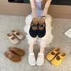 Толстоподошвенные сетчатые туфли Birkenstock с внутренней высотой, с сумкой, с закрытым носком, полушлепанцы, женская летняя обувь 2025, новые туфли-сандалии на одной педали
