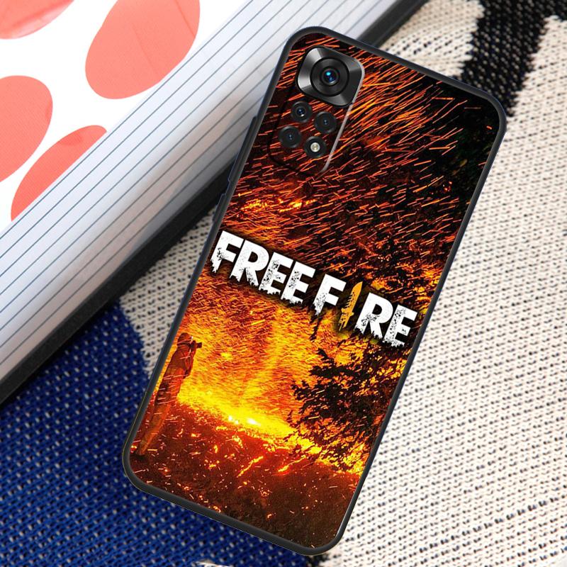 Чехол Free Fire Game для Xiaomi Redmi Note 12 8 9 10 11 Pro 9S 10S 11S 8T Redmi 10 12C 9C 10A 10C Coque